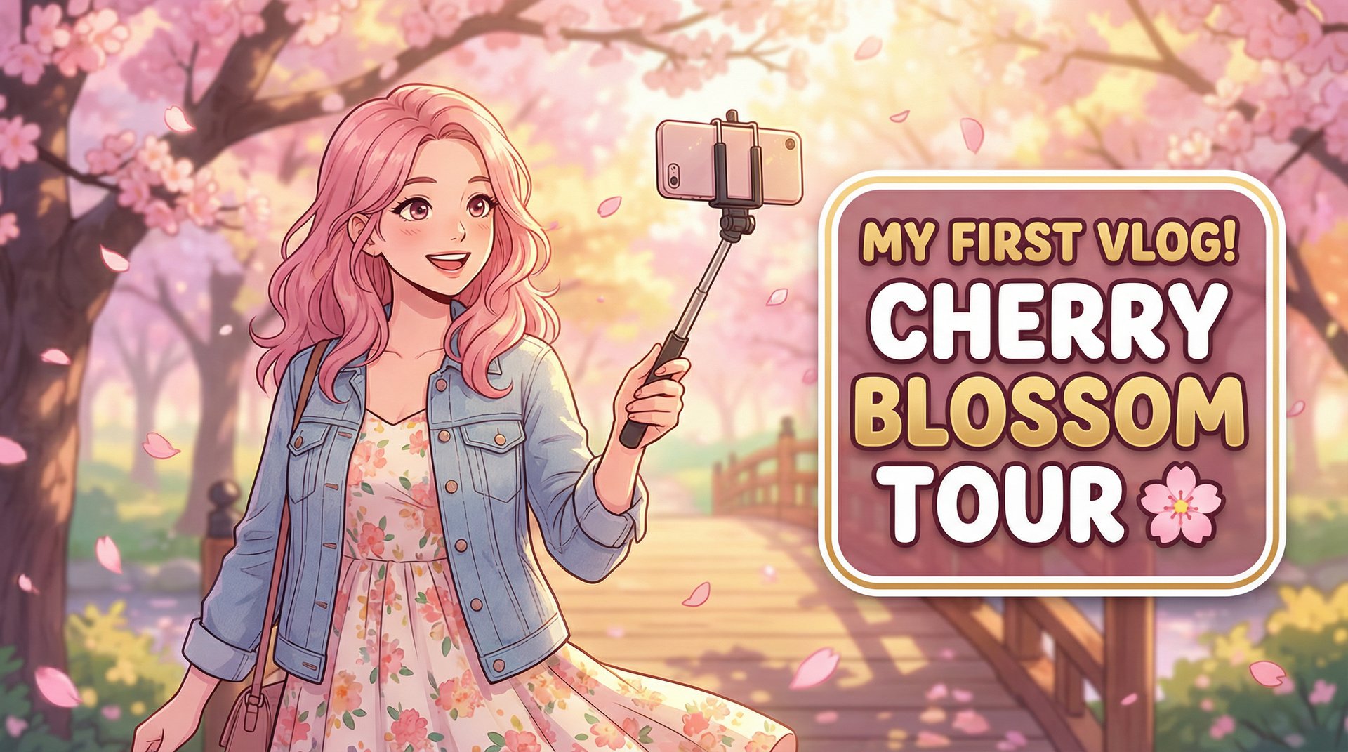 高清视频春日樱花季旅拍视频